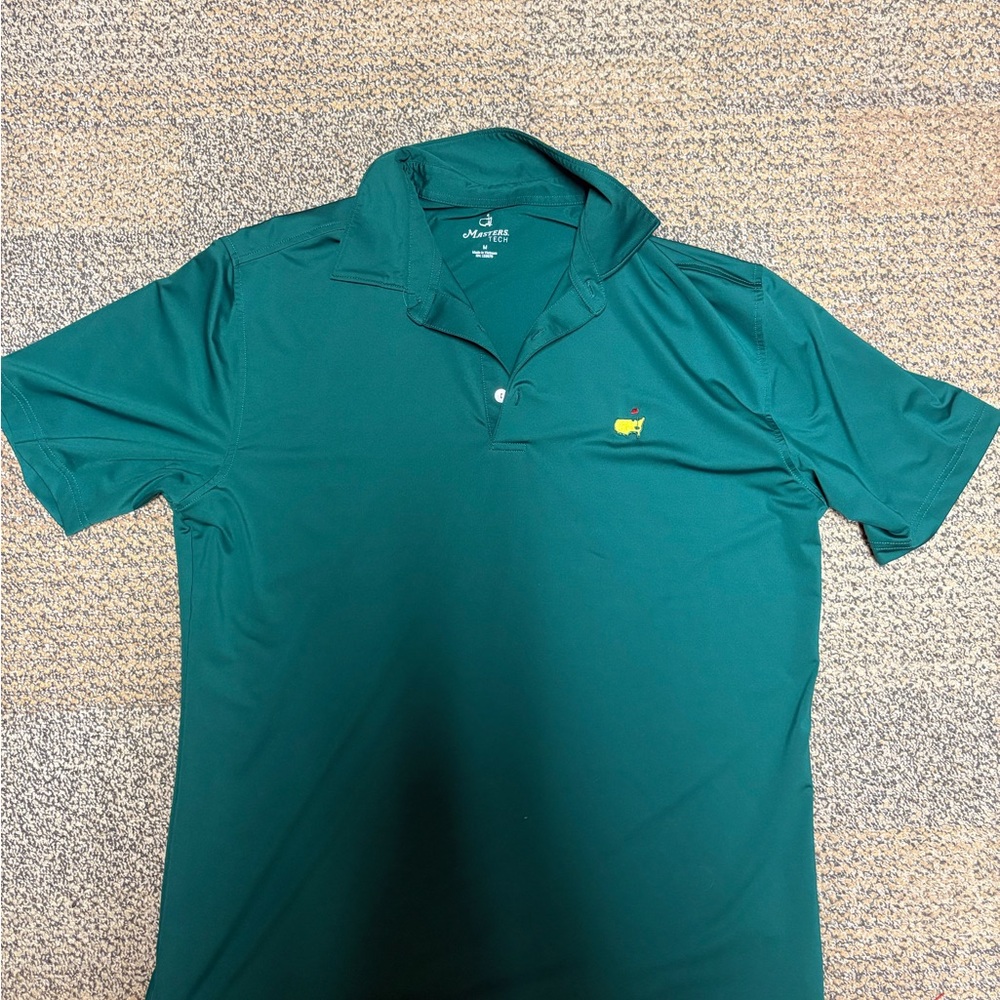 Masters Tech Green Performance Polo Golf Shirt